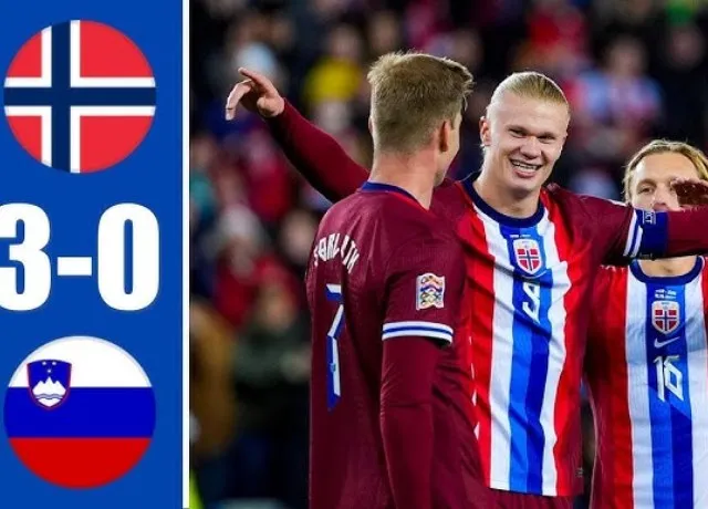 Haaland lập cú đúp giúp Na Uy giành chiến thắng 3-0 tại Nations League